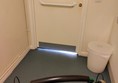 Inside the accessible toilet view of the door