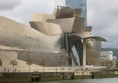 view of the Guggenheim showing the spider sculpture