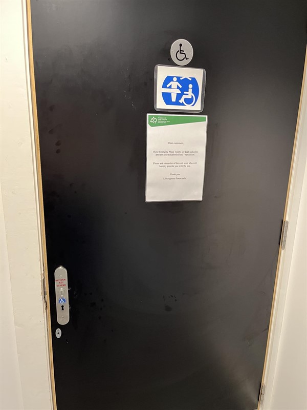 Image of a changing places door