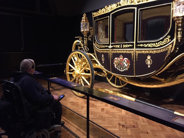 Carriage at the Royal Mews stables