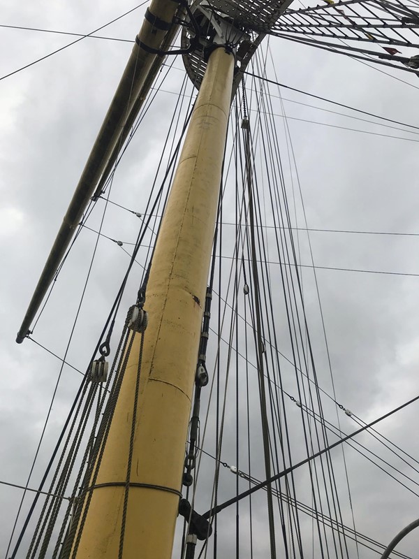 One of the ship’s masts