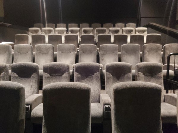 Image of rows of empty theatre seats