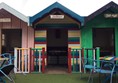 Photo of the beer beach huts.