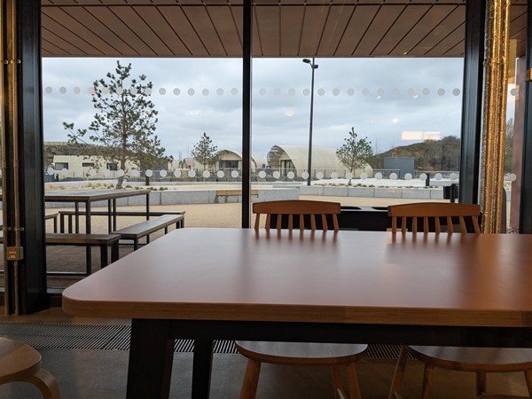Image of table in the cafeteria