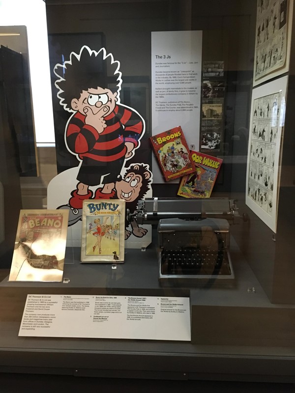 Comic book characters in the museum