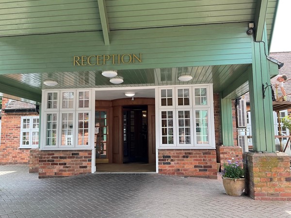 Picture of hotel entrance