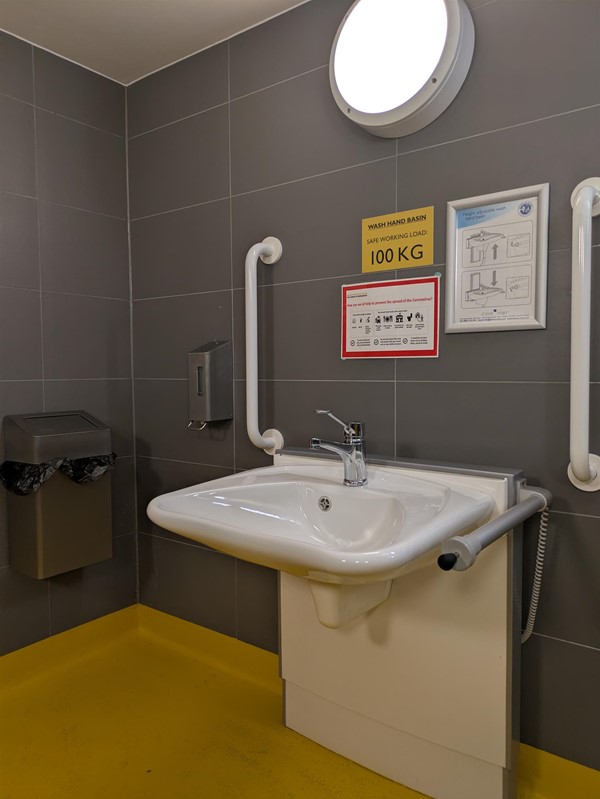 Image of adjustable sink