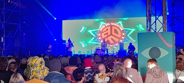 Image of a band on stage