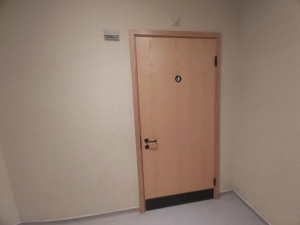 Accessible toilet door