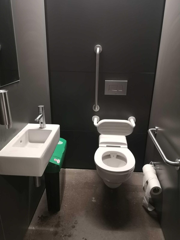 Smaller accessible toilet