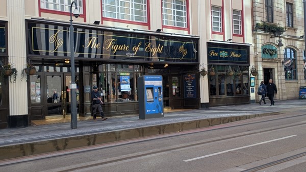 Image of The Figure of Eight pub by the tram track