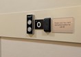 Image of button and car reader for the lifts