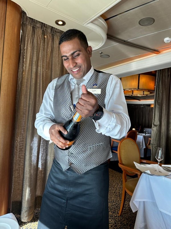 One of our friendly waiters.
