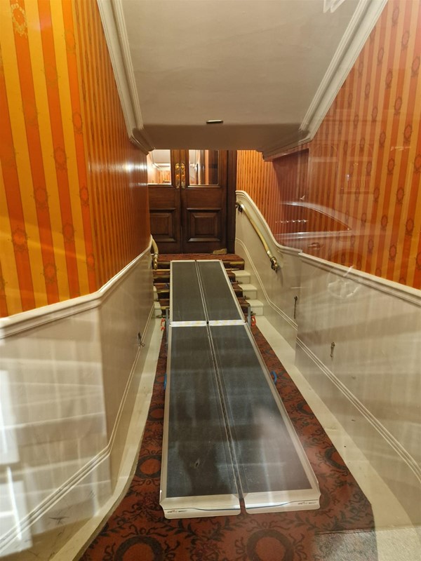 Image of a ramp in a building