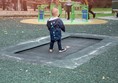 Wheelchair accessible trampoline