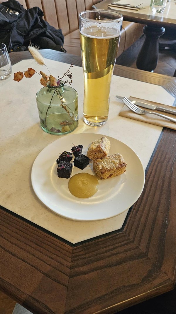 Image of food and beer