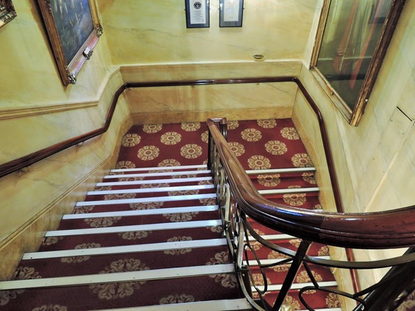 Staircase to the bar