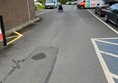 The only way to access the accessible rooms from Reception