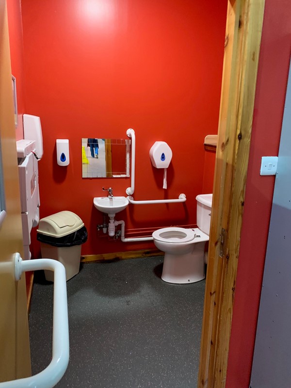 Accessible loo at Ice Factor