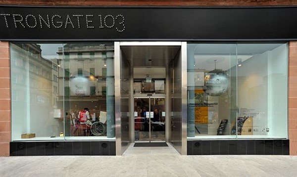 The outside of the Trongate 103 building