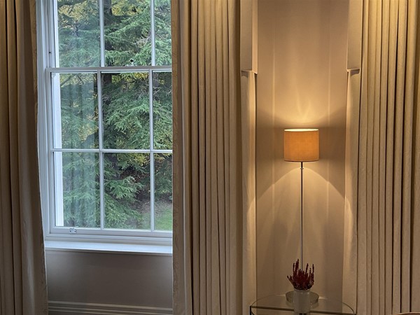 Image of a window and a lamp