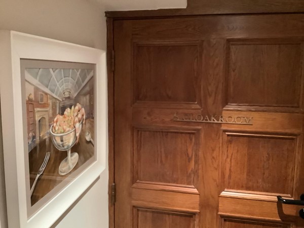 Cloakroom door