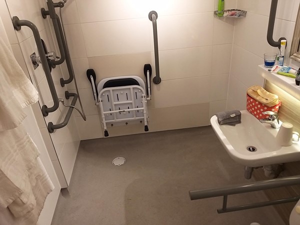 Wet room in our chalet