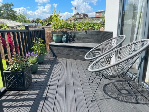 Image of the other part of the seating area on the garden patio.