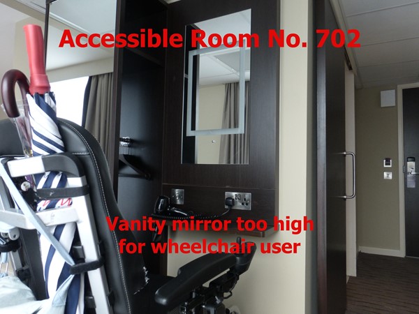 Vanity Mirror too high for a wheelchair user