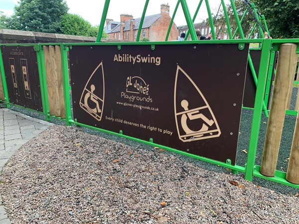 Accessible swing area