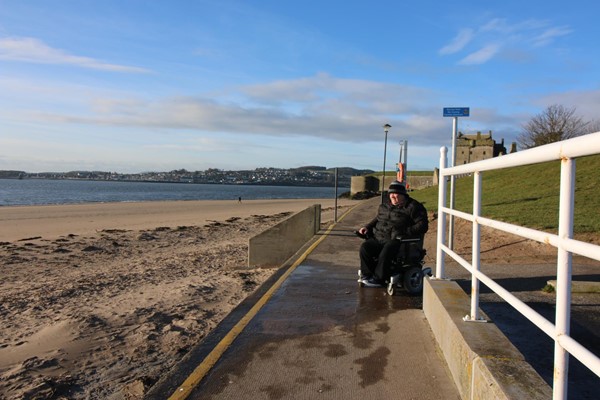 Beach walkway at Broughty Ferry Beach