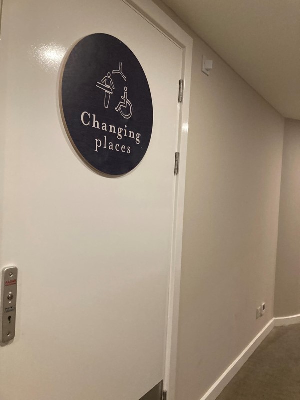 The excellent Changing Places facility