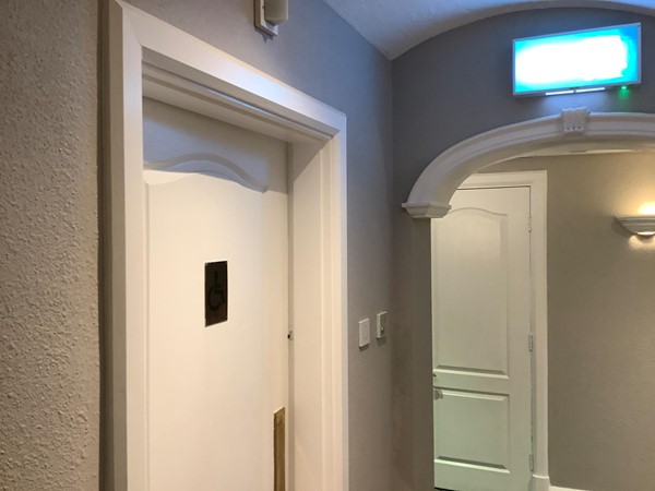 Picture of the accessible toilet door