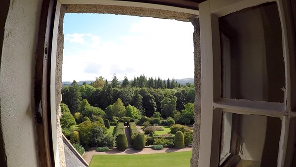 Crathes Castle and a view from the windows
