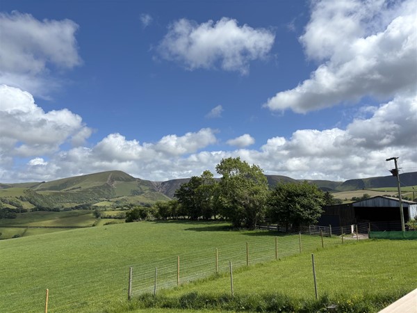 The view from the hut.
