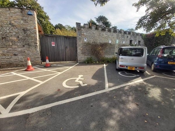 Disabled parking space