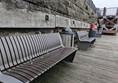 Image of wooden benches at Ianto's Shrine