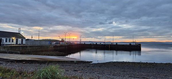 Sunset from nearby Largs...