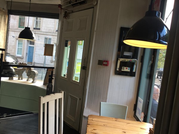 Upstairs of Cafe Renroc.