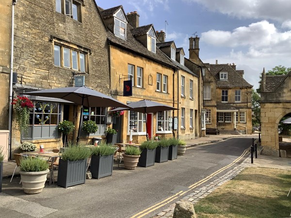outdoor seating area