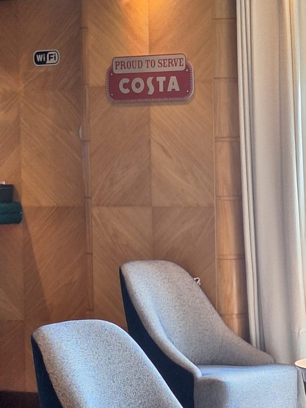 Of course we had to find all 3 of the Costa Cafes that were dotted around the ship.