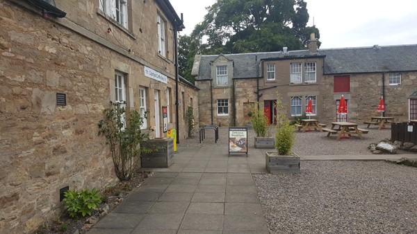 Cafe, shop and toilet area. Accessible paths.