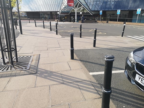Parking spaces near the south entrance.