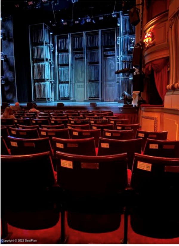 View of the stage