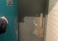 Image of a toilet door