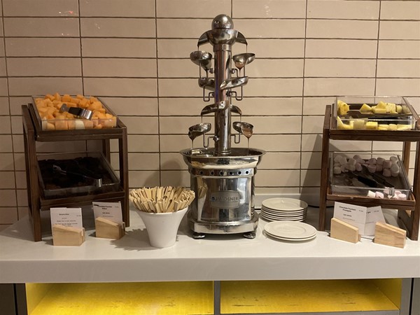 Image of a chocolate fondu machine