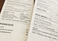 Image of a menu