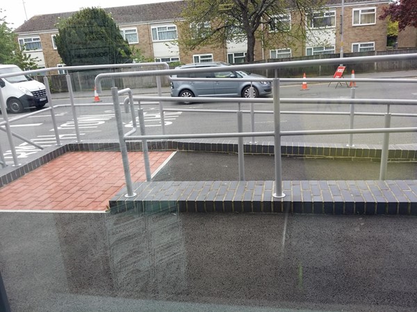 Access to the front of the store is easy via this purpose-built ramp - brilliant!!