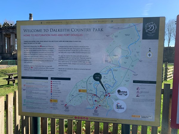 Dalkeith Country Park information board