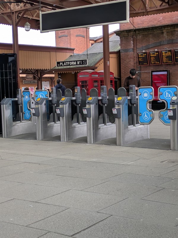 Image of accessible ticket gates